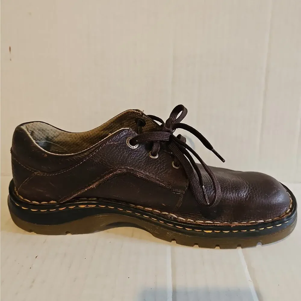 Dr. Doc Martens Men’s 11194 Brown Lace Up Oxford Casual Leather Shoes Size 8